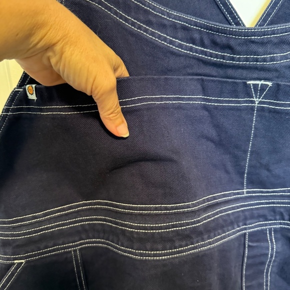 Big Bud Press Overalls Navy Blue White Stitching Plus Size 4X - Picture 5 of 15